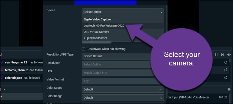 stream settings for obs minecraft mac